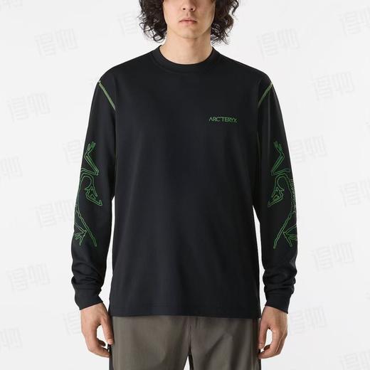 【lb1】情侣复古休闲圆领印花宽松长袖T恤 ！！ 商品图0