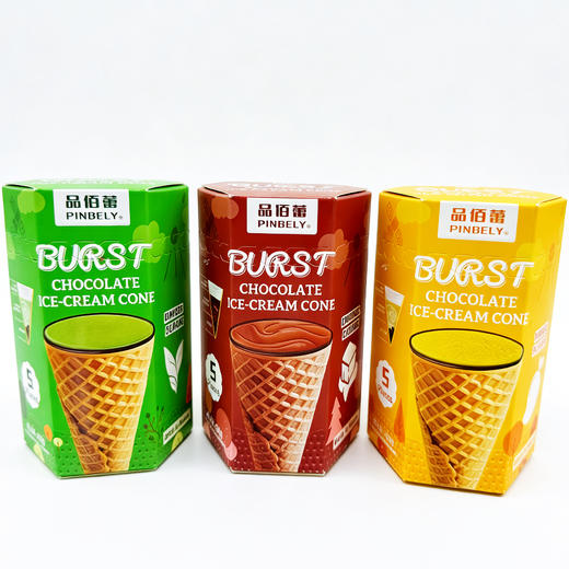 澳门品佰蕾爆浆巧克力甜筒各款-68g 商品图0