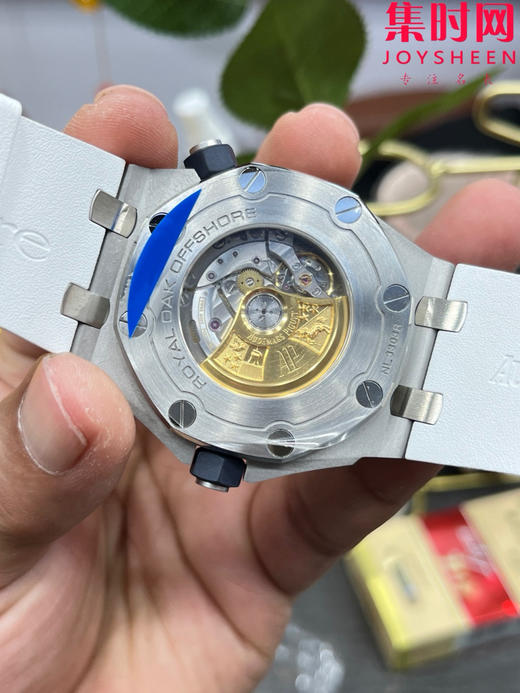 爱彼APS皇家橡树15710系列 APS15710透底 白色盘 四分之一蓝 3120一体机 男士腕表 表径42mm 商品图6