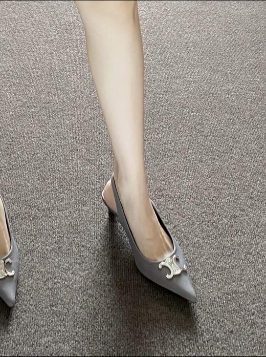 赛琳 尖头后系带平跟鞋凉鞋 商品图4