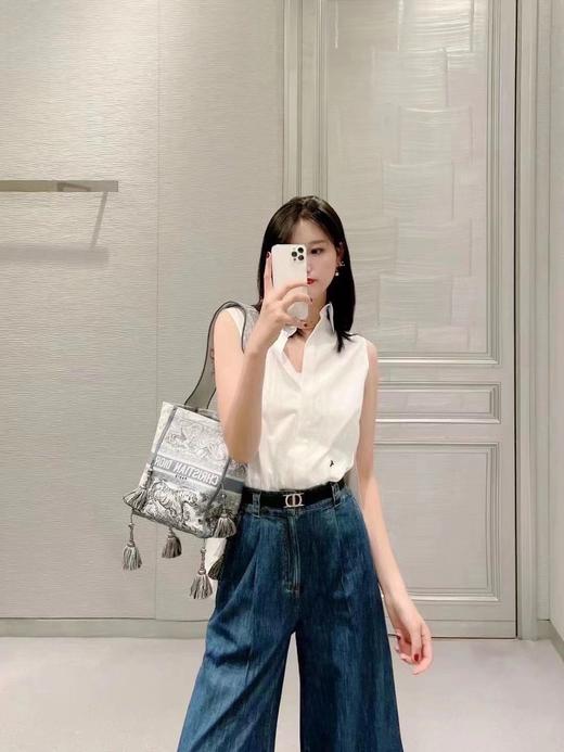 迪奥 标志性“CD”双字母金属扣弹力腰带 商品图4