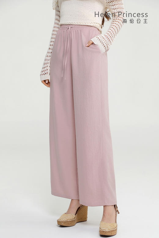 高腰垂感隐形口袋阔腿裤 商品图1