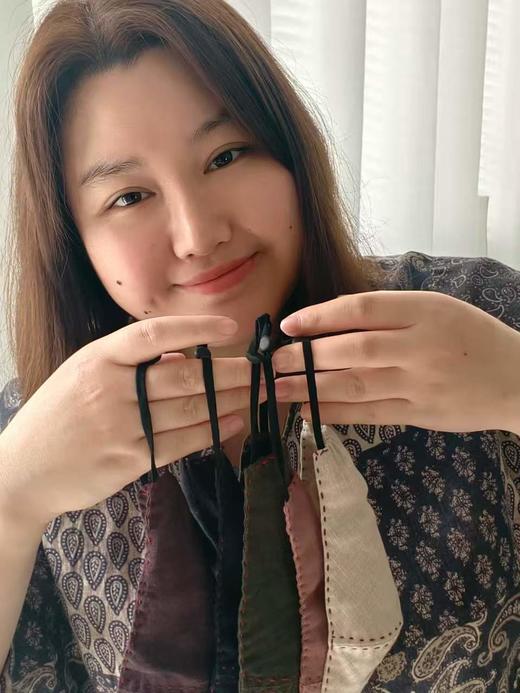 🌿一周发货｜100%亚麻【口罩】 春夏透气防尘 亲肤吸湿 文艺棉麻口罩 可水洗重复用，宽度5.5cm，长度（算挂绳总长）15.5cm 商品图2