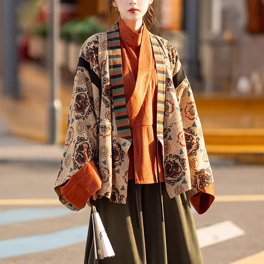 裁缝学苑AH142晋制上襦领衫裙裤三件套装纸样女装原创改良汉服样板图纸 商品图3