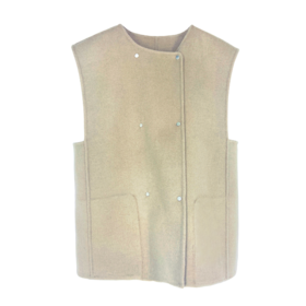 04-2潘依绣丁丁宠粉 100%羊毛气质百搭无袖背心马甲 ZX22089