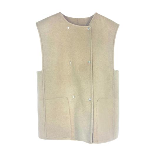 04-2潘依绣丁丁宠粉 100%羊毛气质百搭无袖背心马甲 ZX22089 商品图0