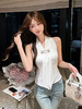 张心子【气质限定】气质名媛挂脖背心女2026夏新款法式外穿上衣 U2603030 商品缩略图9