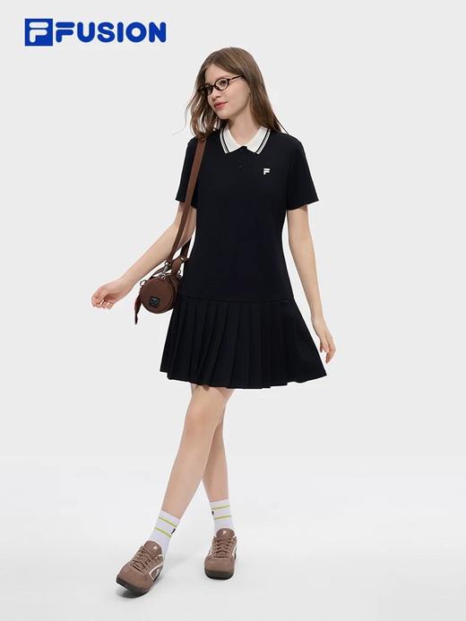 点此购买 斐乐夏季女士经典polo领短袖百褶连衣裙 qk 344303 商品图1