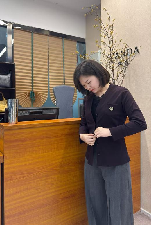 V领纯棉刺绣上衣 商品图4