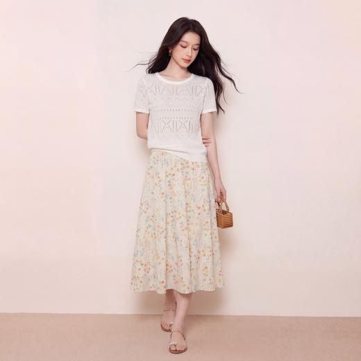 奢姿大码女装2026夏季减龄碎花半身裙胖妹妹松紧腰甜美时尚裙子9962492294 商品图1
