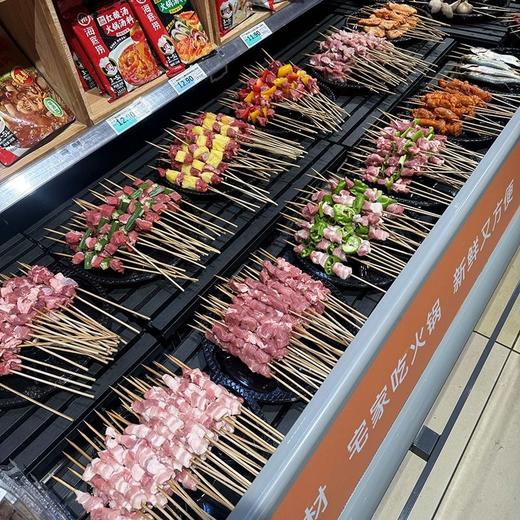 【 烧烤必备】现穿羊肉串（5串） 商品图1