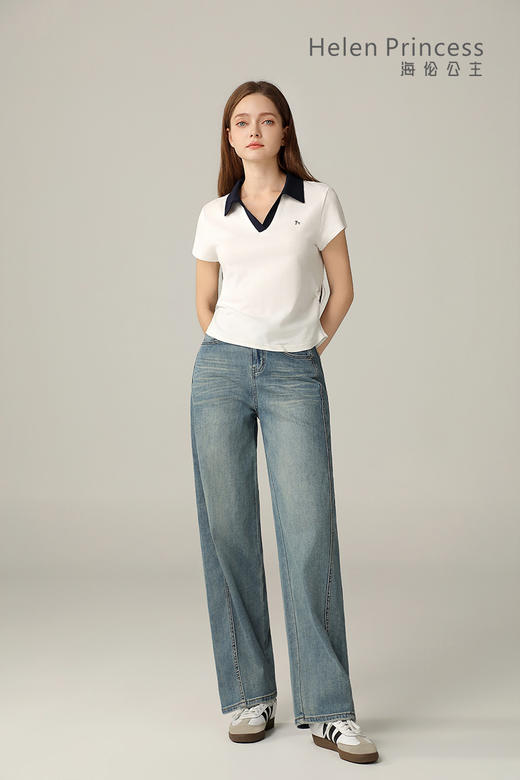 撞色V领 Polo 衫 商品图6