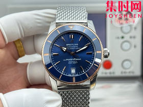 【上天入地，征战深海】GF百年灵家族的“水鬼”－超级海洋文化二代系列 米兰钢带 男士腕表 表径42mm