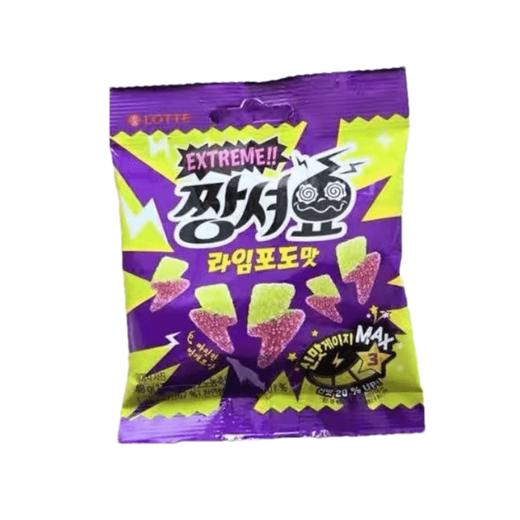 乐天 3阶段葡萄味酸甜软糖48g 롯데 짱셔요라임포도맛젤리48g 商品图0