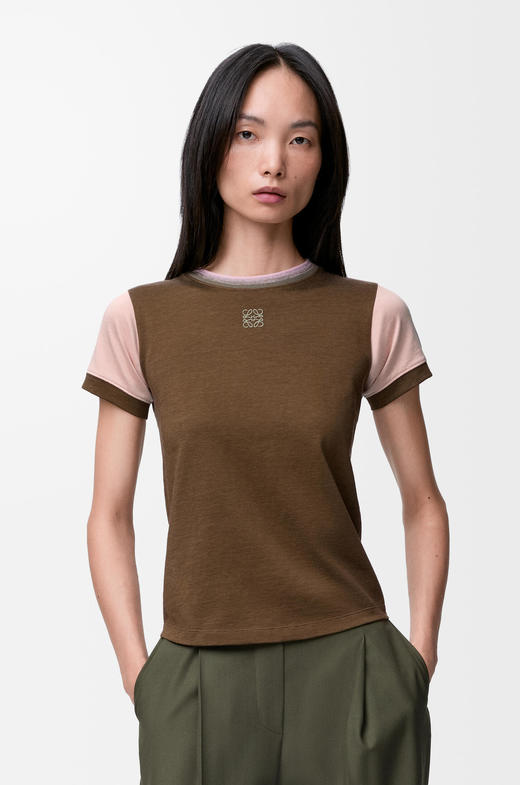 上身简直绝了啊！！刺绣工艺+复古拼接，法式圆领半袖t恤E040668 商品图9