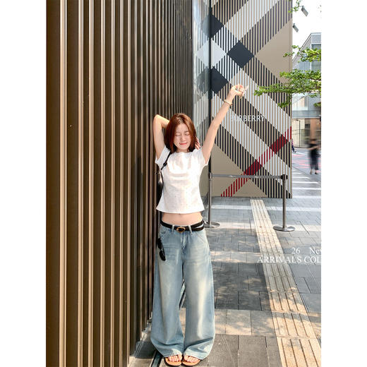 <曾小咸推荐>【4/7-4/9一件88折拍2件8折】彩色波点正肩圆领短袖T恤上衣 商品图1