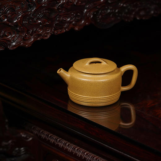 龙德堂陶艺 徐飞制《过桥桑扁》原矿金砂段 220cc 库存请咨询客服 商品图2