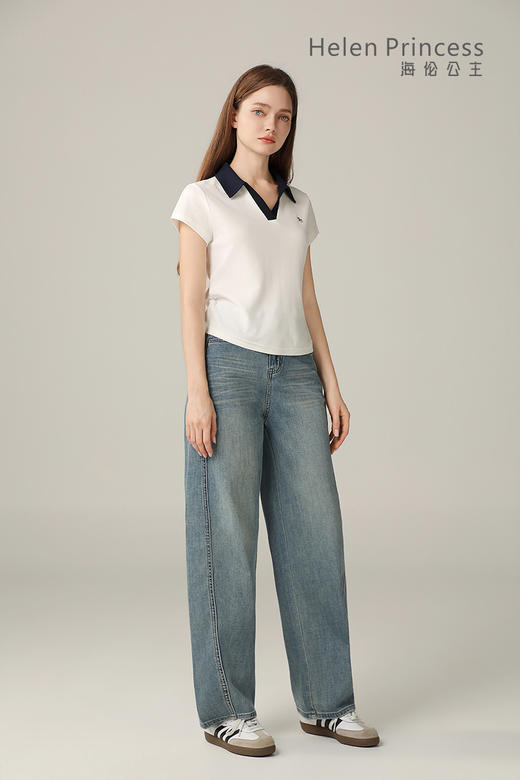 撞色V领 Polo 衫 商品图7