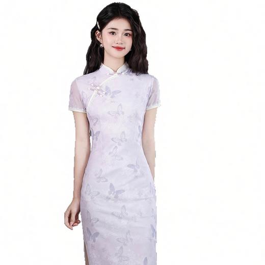 新中式国风复古旗袍改良年轻款 优雅高级感显瘦旗袍1605 商品图4