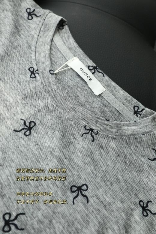 满印蝴蝶结长袖 T 商品图12