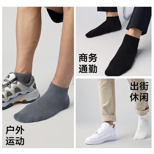 MM 山姆 Member's Mark 吸湿速干棉男短袜 8双装 混色 商品图10
