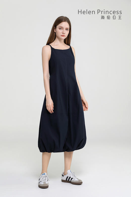 扭结肩带花苞裙 商品图3