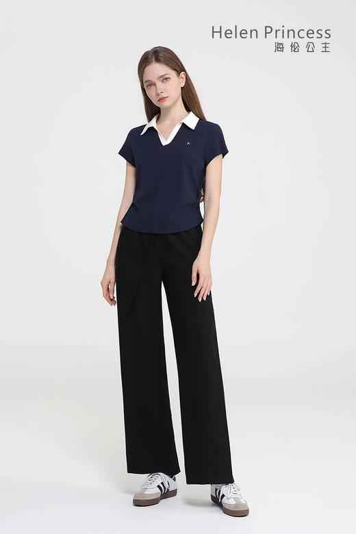 撞色V领 Polo 衫 商品图2