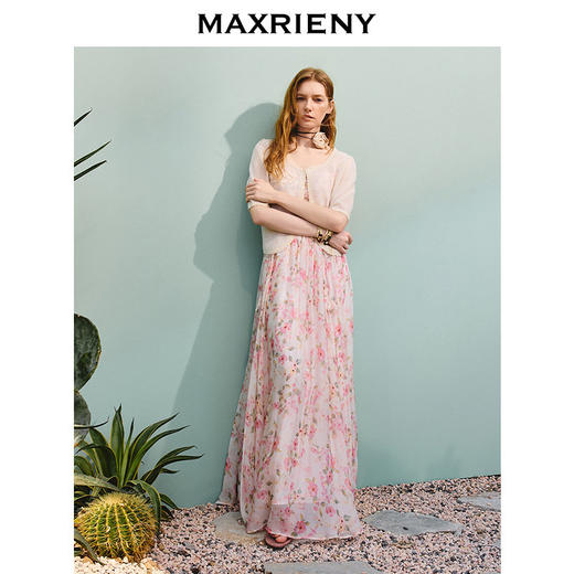 【商场同款】MAXRIENY精致日常感短外套女蕾丝钉珠外搭修身小衫(货号:MC86JA263) 商品图1