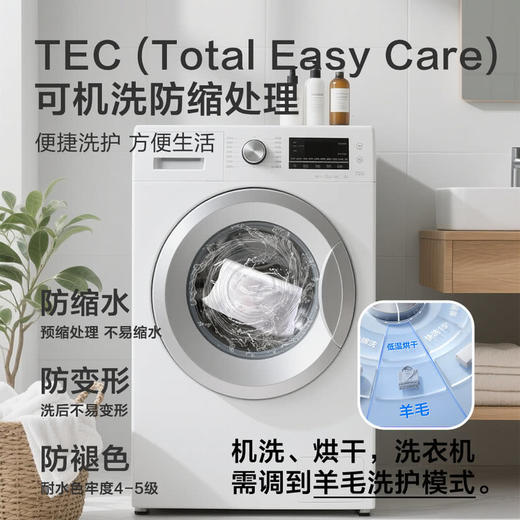 MM 山姆 Member's Mark 轻薄可机洗美利奴羊毛男袜 4双装 商品图4