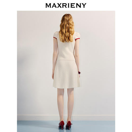 【SGPR】肌理感方领套头针织衫25夏优雅度假修身上衣(货号:MU86SW270) 商品图3