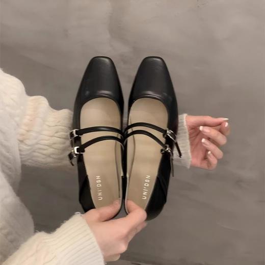 [QINGFAN 法式方头公主鞋] 经典百搭 颜值超神 复古韵味 精致华丽  久走不累脚MWX 商品图4