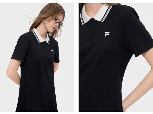 点此购买 斐乐夏季女士经典polo领短袖百褶连衣裙 qk 344303 商品图5