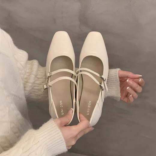 [QINGFAN 法式方头公主鞋] 经典百搭 颜值超神 复古韵味 精致华丽  久走不累脚MWX 商品图6