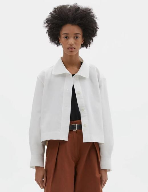 MHL 26SS 白色棉麻长袖衬衫 商品图1