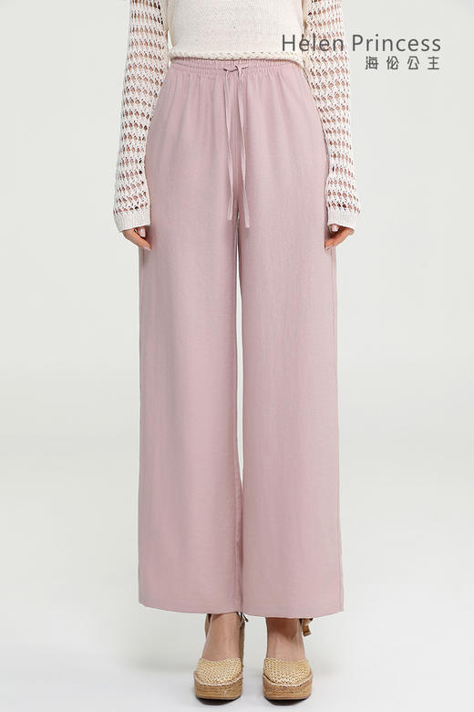 高腰垂感隐形口袋阔腿裤 商品图0