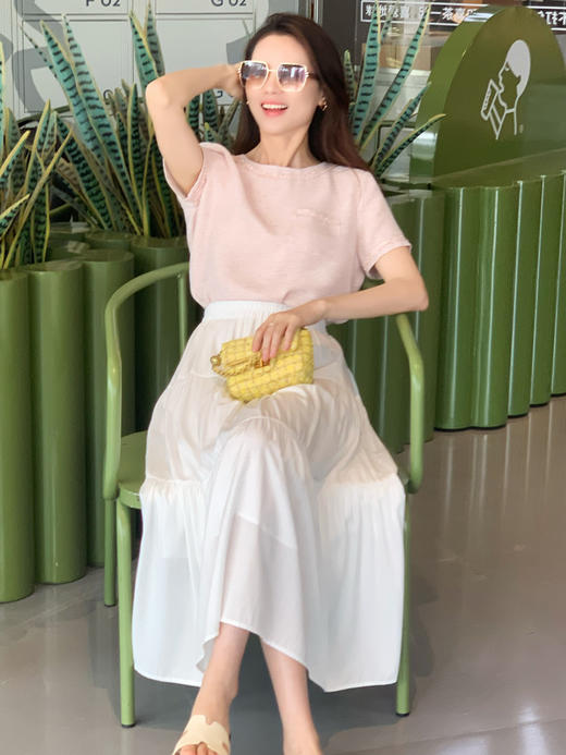 【百图 lulu定制】【香香千金上衣】轻奢 香风 花纱肌理 重工手工编织 短袖上衣 商品图6