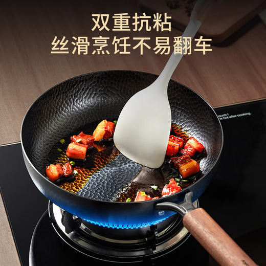 九阳煎锅高纯极铁无涂层平底聚油双重抗粘炒菜锅氮化防锈磁灶通用 商品图7