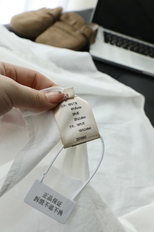 灵动飘逸 拂袖揽仙气 呼吸感七分袖苎麻v领刺绣衬衫 商品图14