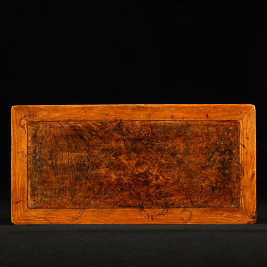 清	黄花梨镶瘿木插肩榫云纹平头案 商品图3