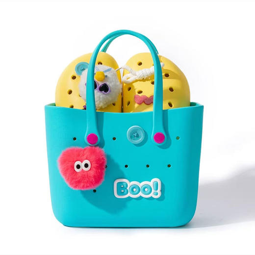 MM 山姆 Home Story女士时尚包包洞洞拖鞋套组 绿色包+紫色鞋 35-36 商品图0