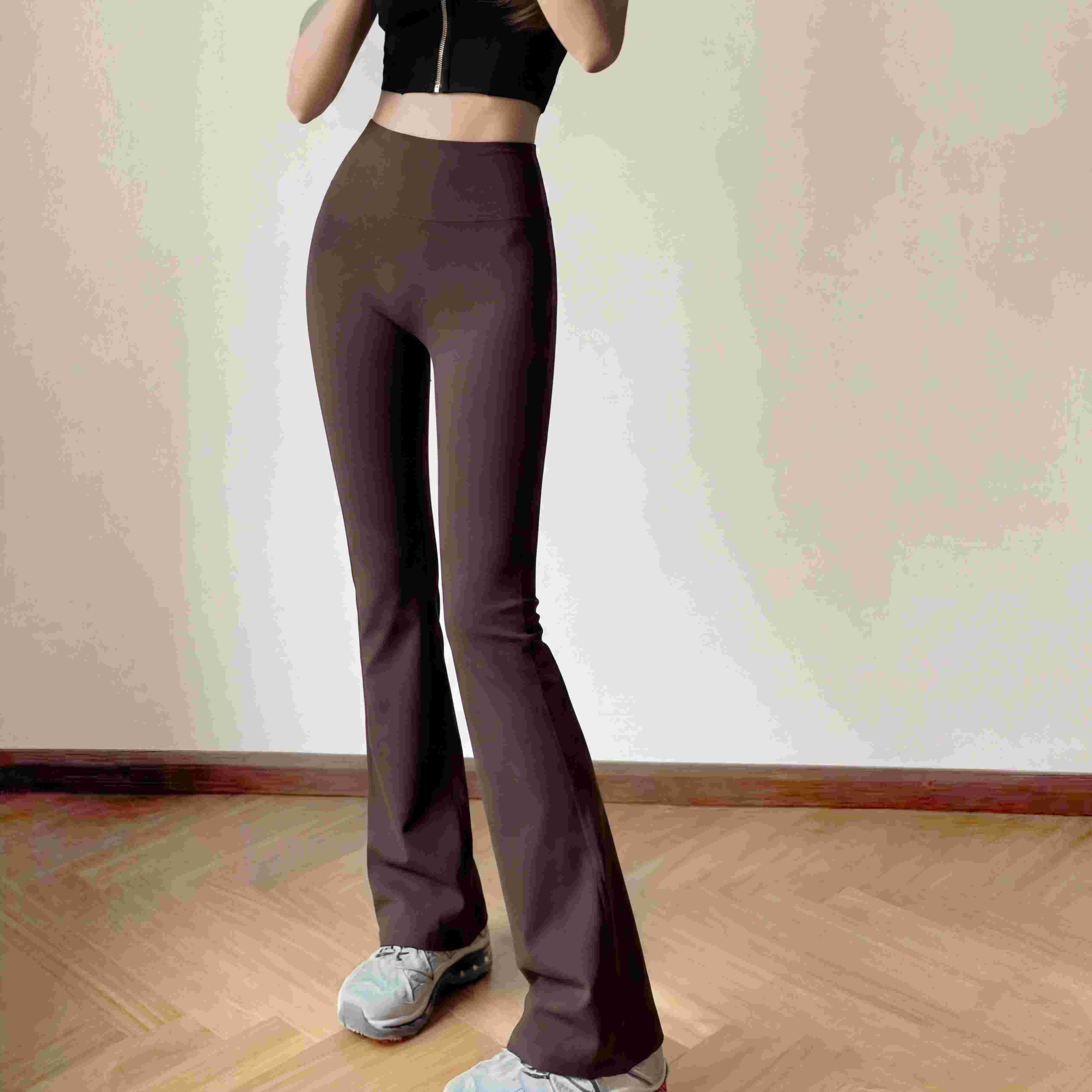 【99任选2件】SINWISS品牌外穿无尴尬高腰提臀微磨云感喇叭裤8808（活动产品，收货7天内支持退换）