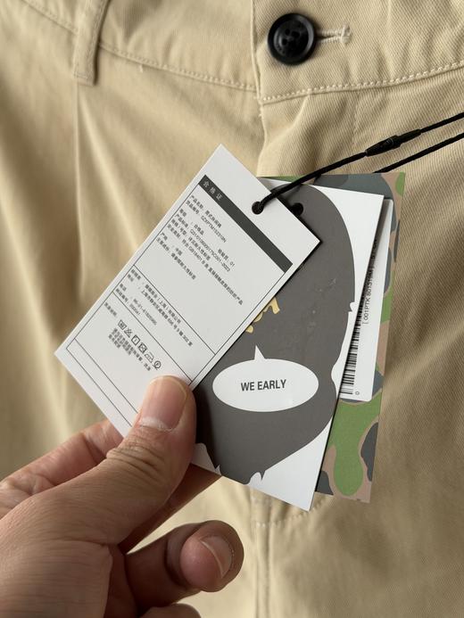 BAPE春季猿人头刺绣纯色休闲工装长裤，日本潮流品牌 A Bathing Ape 经典休闲裤款 商品图7