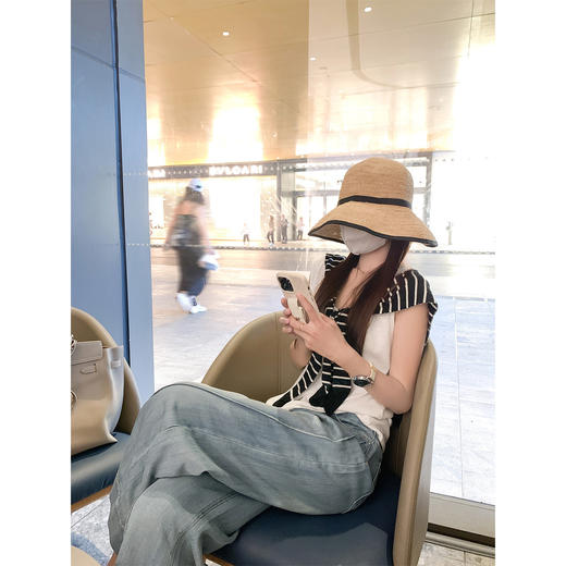 <曾小咸推荐>韩系高腰直筒牛仔裤【预售款，预计3-15天！！】 商品图2