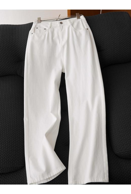 直发【68905】100%棉 气质窄版高腰直筒牛仔裤 商品图6