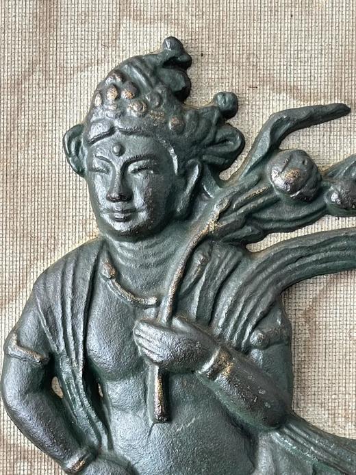 青铜浮雕飛天仙女裱框壁饰，顺丰包邮 商品图13