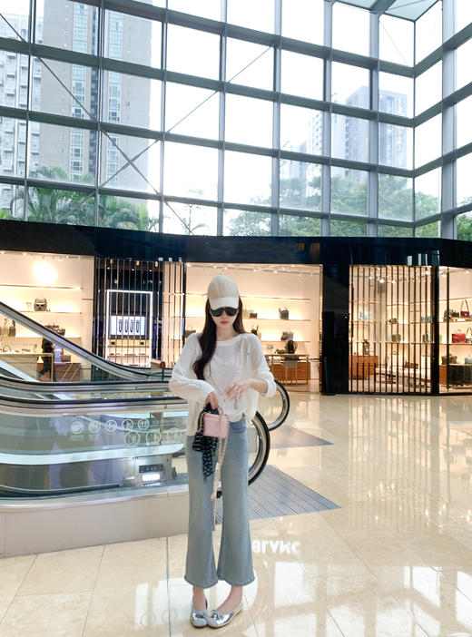 <曾小咸推荐>4.7现货秒杀 ！微信超特价！慵懒风长袖针织罩T恤 日常119.99 立减60 秒杀59.99！！ 商品图5