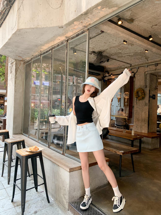 <曾小咸推荐>4.7现货秒杀 ！微信超特价！a字牛仔半身裙 日常169.99 立减90 秒杀79.99！！ 商品图5