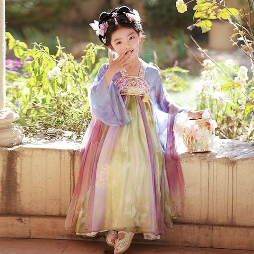 【团购】【锦城】苏城纪女童襦裙汉服SL3336长袖 商品图8