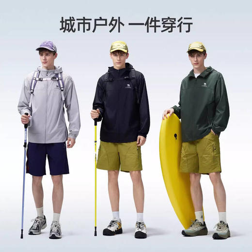 骆驼（CAMEL）男款梭织标准长防晒衣A16BATG009 商品图8
