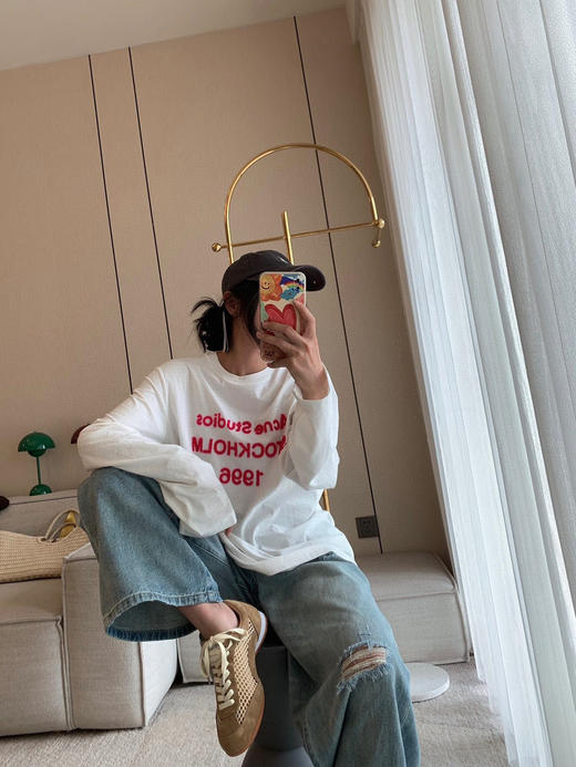 48-2 部分码两周发⚠️自留 春夏轻薄款 45R潇洒不羁 松弛帅气 柔软的破洞牛仔裤 客供面料 个性十足 商品图8